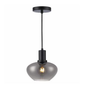 LÁMPARA DECORATIVA GLOBO SMOKE MEDIO ANCHO E27 COD.3217