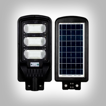 Lámpara solar de pared negra sencilla 6W IP65 
