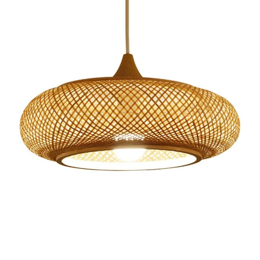 LÁMPARA DECORATIVA RATTAN  CIRCULAR COD.4641