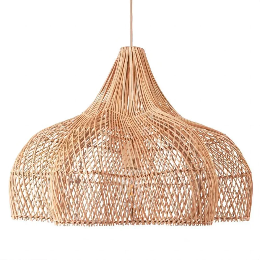 LÁMPARA DECORATIVA DE RATTAN ESTRELLA COD.4300