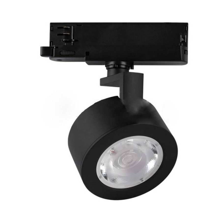 FOCO LED PARA RIEL NEGRO 30W 3000K 185*105*130MM COD. 2412