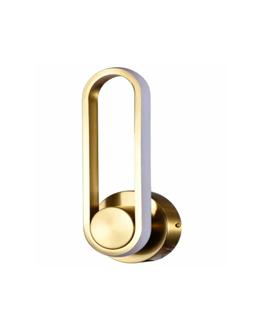 APLIQUE DECORATIVO BRONCE  LED INTEGRADO ARO ELIPTICO 12W 31CM*12CM*6CMCOD.4266