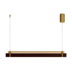 LÁMPARA DECORATIVA COLGAR LINEAL COLOR MANDERA LED INTEGRADO 13W 3CCT L100*W14*H8cm COD.3271