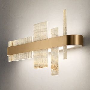 APLIQUE DECORATIVO DORADO CRISTAL 110V 3000K COD.4492