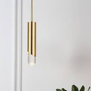 LÁMPARA TUBULAR BRONCE P5822BR Dia.6*H30cm 1.2MT COD.4918