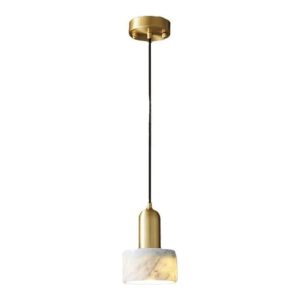 LÁMPARA DECORATIVA METAL DORADO Y MÁRMOL COD.3958