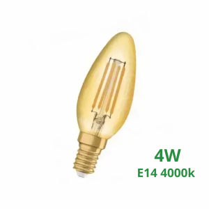 VELA LED FILAMENTO 4W E14 AMBER GLASS 4000K COD2213