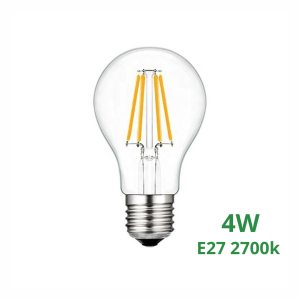 Bulbo Led Filamento Clear  A60 4W E27 2700k COD2012