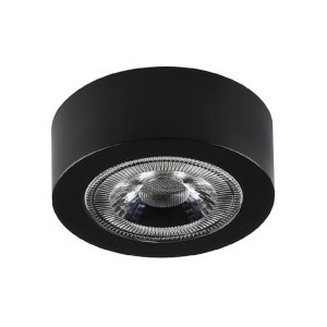 LUZ LED DE GABINETE SUPERFICIE CIRCULAR NEGRA COD.1107