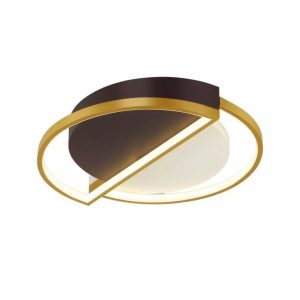 LÁMPARAS DECORATIVAS DE TECHO CIRCULAR DORADA CON AROS COD.3849