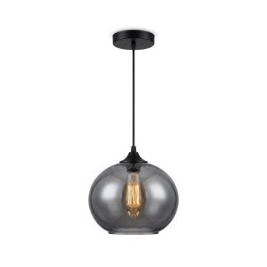 LÁMPARA DECORATIVA 1 GLOBO SMOKE SOCKETS E27 COD.3378