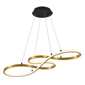 LÁMPARAS DECORATIVAS NOTA MUSICAL LED INTEGRADO DORADO 3000K COD.3859