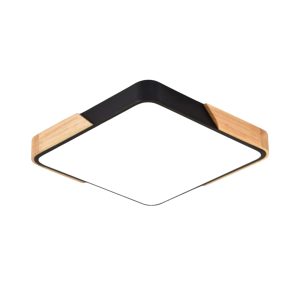 LÁMPARA DECORATIVA TECHO RECTANG 40*40*50cm  NEGRA  3 COLORES 36W 40CM COD.4405