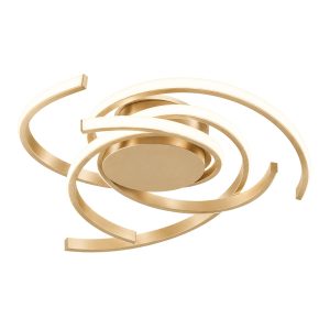 LÁMPARA DECORATIVA TECHO LED INTEGRADO 72W DORADO 3 COLORES COD.4412