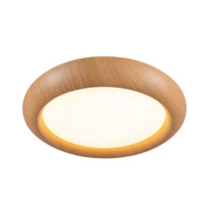 LÁMPARA DE TECHO CIR MADERA ORGANICA X9173-3800W 380*65 24W 3CCT IP20 PZ COD.1137