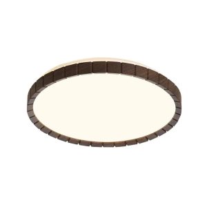 LAMPARA DE TECHO CIRC EN CUADRITO DE MADERA LED INTEGRADO X0518-385 385*65 24W 3CC COD.1150