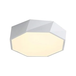 Lámpara decorativa de techo HEXAGONAL BLANCA 3 TONO DE LUZ 30W COD.3292
