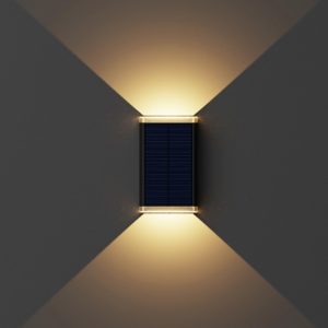 APLIQUE SOLAR NEGRO SOLAR 2*0.5W IP65 WW COD.8006
