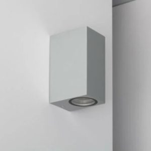 Aplique De Pared Doble Luz RECTANGULAR Blanco COD. 4017