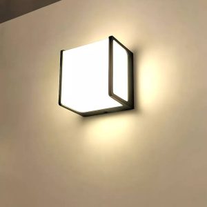 APLIQUE DECORATIVO CUADRADO COVER BLANCO 8W 3000K IP65 120*120MM COD.2421