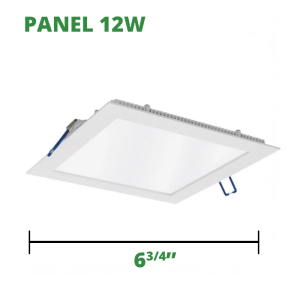 Panel Led Cuadrado Empotrar 12W 100-265V
