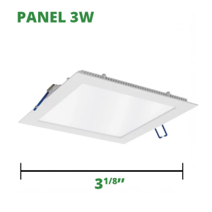 Panel Led Cuadrado Empotrar 3W  100-265V