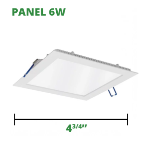 Panel Led Cuadrado Empotrar 6W 100-265V