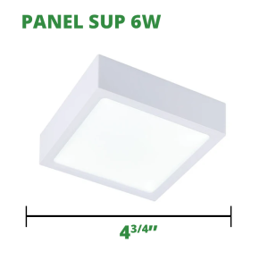 Panel Led Cuadrado Superficie 6W 100-265V
