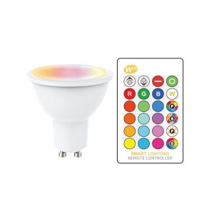 DICROICA GU10 5W 100-130V RGB MULTICOLOR CON CONTROL Y MEMORIA cod. 2053