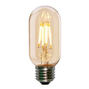 BULBO LED FILAMENTO T45 VINTAGE E27 2700K AMBER GLASS  90/130V 4W COD. 1922
