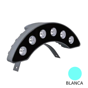 Wall Washer 6W LUZ BLANCA En Media Luna Para Troncos De Arboles